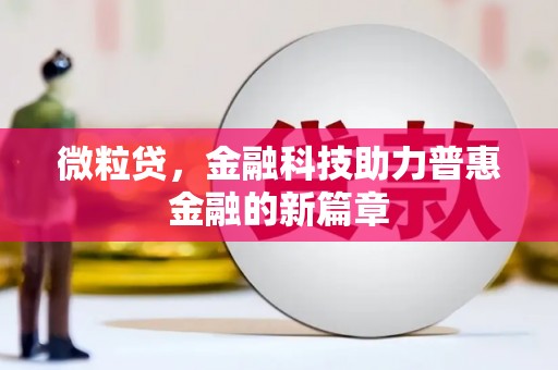 南开微粒贷，金融科技助力普惠金融的新篇章