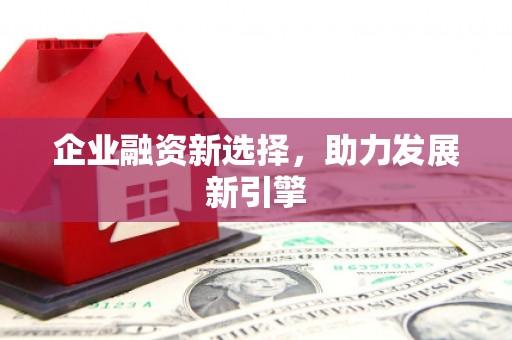 南开企业融资新选择，助力发展新引擎