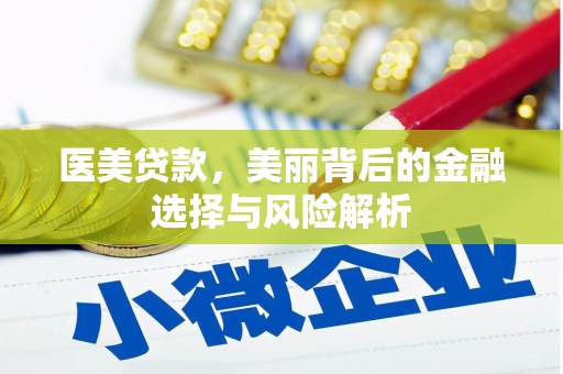南开医美贷款，美丽背后的金融选择与风险解析