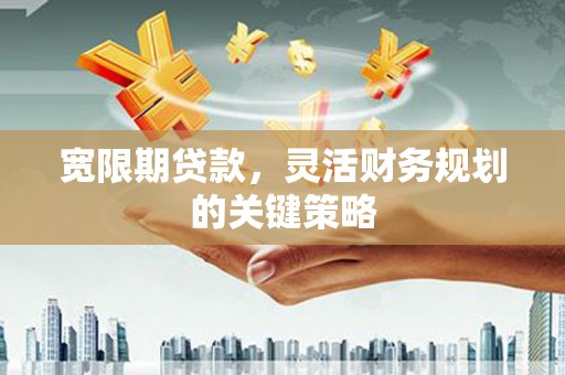 南开宽限期贷款，灵活财务规划的关键策略