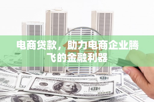 南开电商贷款，助力电商企业腾飞的金融利器