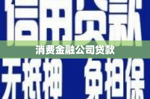 南开消费金融公司贷款