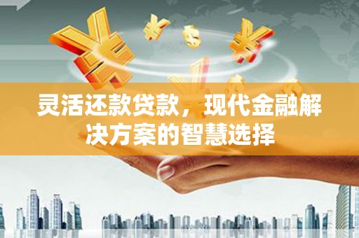 南开灵活还款贷款，现代金融解决方案的智慧选择