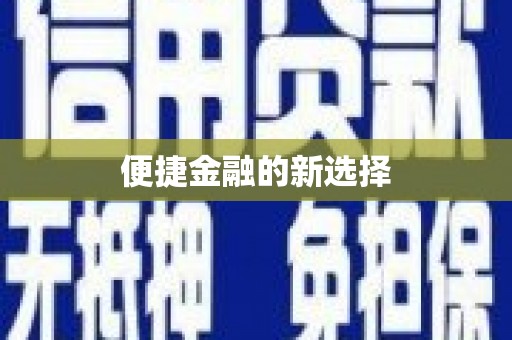 南开便捷金融的新选择