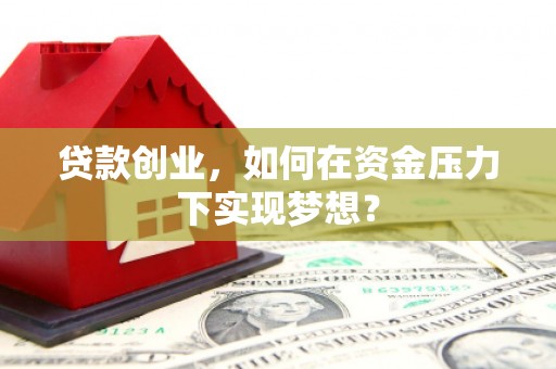 南开贷款创业，如何在资金压力下实现梦想？