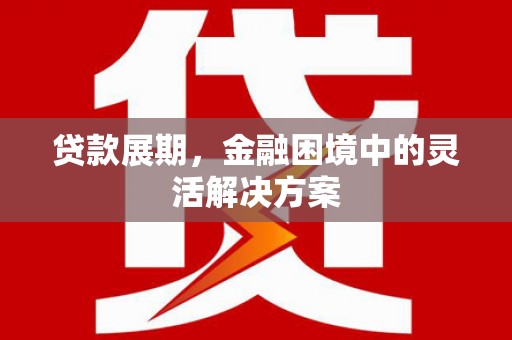 南开贷款展期，金融困境中的灵活解决方案