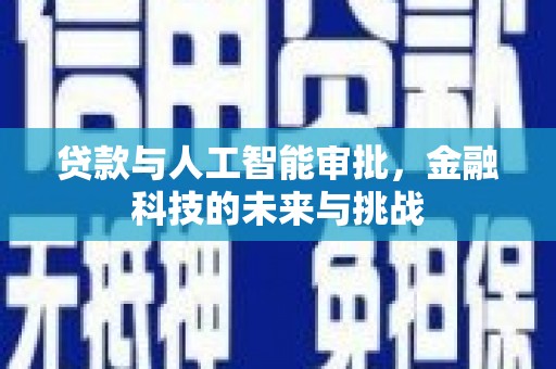 南开贷款与人工智能审批，金融科技的未来与挑战