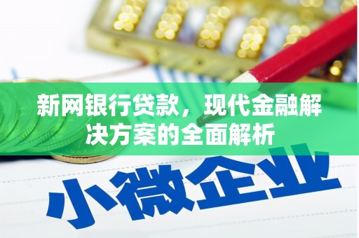 南开新网银行贷款，现代金融解决方案的全面解析
