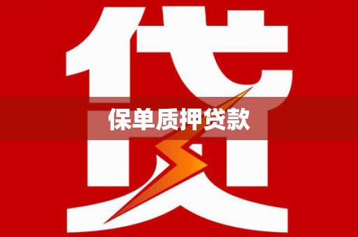 南开保单质押贷款