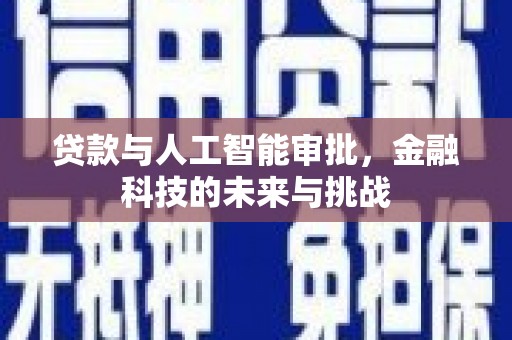 南开贷款与人工智能审批，金融科技的未来与挑战