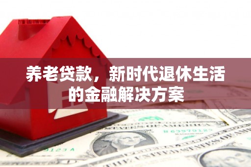 南开养老贷款，新时代退休生活的金融解决方案