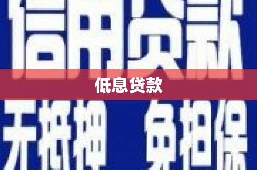 南开低息贷款